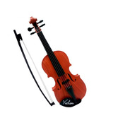 Brinquedo Violino Infantil Acústico Com 4 Cordas E Arco