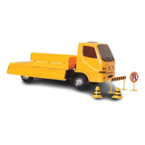 Brinquedos Caminhão Urban Carreta Trânsito Com Placas Roma Cor Amarelo