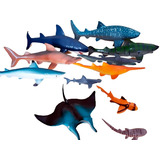 Brinquedos De Borracha Animais Oceano - Baleia/tubarão