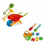 Brinquedos Kit Praia Carriola + Regador Beach Play Grátis