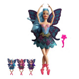 Brinquedos Menina Boneca Bailarina Articulada Fada Com Asas 