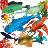 Brinquedos Mundo Oceano De Borracha Animais Para Brincar!
