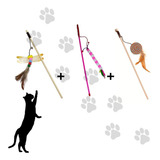 Brinquedos Para Gato Varinhas 3 Pçs