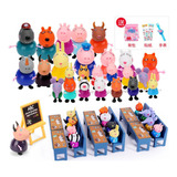 Brinquedos Peppa Pig Para Crianças Conjunto De Bonecas Peppa