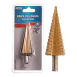 Broca Escalonada De 4 À 32 Mm Hss Espiral Profissional