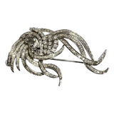 Broche De Ouro Branco Com Diamantes J R Joalheiro 