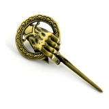 Broche Mão Do Rei Game Of Thrones Bronze 7 Cm