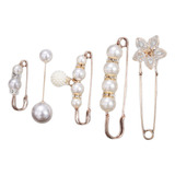 Broche Pin Faux Pearl Beads, Alfinetes De Segurança, Joias D