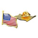 Broche Usa Estados Unidos Da América Pin Bandeira Americana