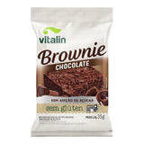Brownie Chocolate Sem Glúten Sem Açúcar Vitalin 35g