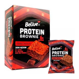 Brownie Protein Zero Açúcar Double Chocolate 10x40g - Belive