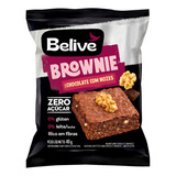 Brownie Zero Açúcar/glúten/lactose Chocolate Nozes Belive 