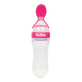 Buba 5989 Colher Dosadora Mamadeira Papinha Silicone Livre Bpa Criança Cor Rosa