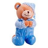 Buba Ursinho Que Reza Anjinho Da Guarda Para Bebê E Criança Pelúcia Azul