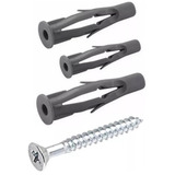 Bucha 8mm Tijolo Bloco Parede Oca C/ Aba Com Parafuso 100pçs