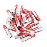 Bucha De Nylon Duopower 8mm Fischer Com Aba 100 Peças