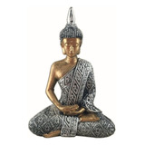 Buda Hindu Tailandês Sidarta Decoração Resina Estatua 20 Cm