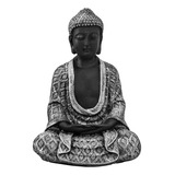 Buda Hindu Tailandês Sidarta Decoração Resina Estátua 23 Cm