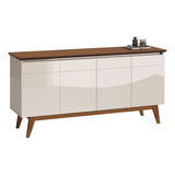 Buffet Aparador Off White Balcão Sala Jantar Estar Retrô 