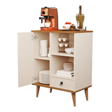 Buffet Balcão Armário De Cozinha Estilo Retrô P/ Microondas