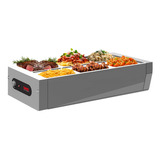 Buffet De Mesa Self Service 6 Cubas Frias Salada Gelo-x Saro 127v