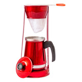 Bule Com Mancebo Retro Coador De Café Em Alumínio