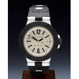 Bulgari Aluminiun 38mm Pulseira De Borracha Super Novo