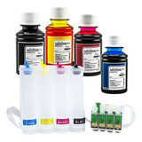 Bulk Ink Para Epson Xp214 Xp401 Xp204 + 4 Frascos De Tinta