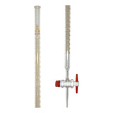 Bureta De Vidro Graduada 50ml Torneira Teflon