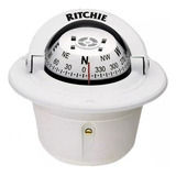 Bússola Marítima Ritchie De Embutir F-50 Branca Navigatio