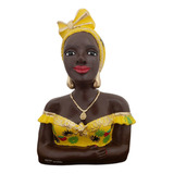 Busto Africana Namoradeira - Enfeite Janela