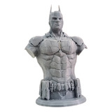 Busto Cavaleiro Arkham Dc Arkham Knight Batman Cor Cinza 3d