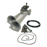 Buzina A Ar 2 Cornetas Columbia C/ Kit Válvula Pedal Suporte