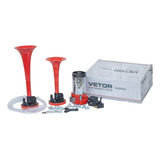 Buzina A Ar Automotiva 2 Cornetas E Compressor 12v Som Alto