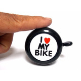 Buzina I Love My Bike Campainha Trim Trim Para Bicicleta