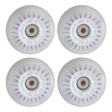 C Multicolor 72mm 4pcs Flash Inline Skate Rodas 90a Led