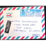 C1023 França - Envelope Aéreo Circulado Em 1988 P/ Sp, Com