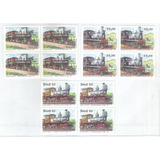 C1326/8 Brasil 1983 Ferrovia Trem Locomotivas Quadras