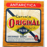 C2177 Rótulo Cerveja Antarctica Original 2002/3 Mede 8,8x10