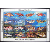 C3515 Libia - Fauna Peixes Yvert Nº 1160/75 De 1982 Nnn