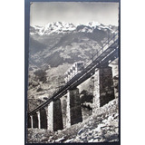 C4367 Cartão Postal Antigo Ferrovia Funicular - Viaduto Nie