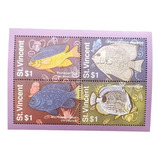 C6565 São Vicente - Fauna Peixes Em Bloco Nnn