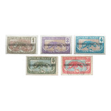C9185 - Oubangui Chari Tchad - Fauna Leopardo Yvert Nº 1/5 D