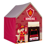 Cabana Bombeiro Barraca Infantil Tenda Casinha Divertida