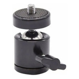 Cabeça Articulada P/ Led Ring Light Tripe Ball Head 1/4 + Nf