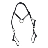 Cabeçada De Couro Com Argola Para Cavalos Mangalarga