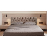 Cabeceira Cama Box Casal Painel Paris Suede 1,40 Estofada