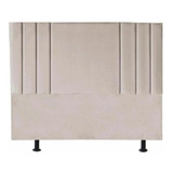 Cabeceira Cama Box Estofada Queen Grecia 1,60 Cm Suede Bege