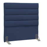  Cabeceira De Cama Box D'monegatto Greta Solteiro 90cm X 125cm Camurça Azul-marinho