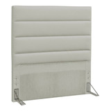  Cabeceira De Cama Box D'monegatto Greta Solteiro 90cm X 125cm Couro Sintético Bege